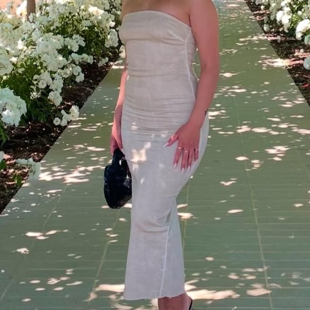 Zara Cream Midi Dress